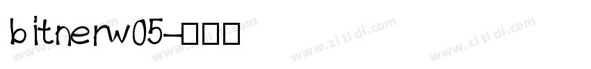 bitnerw05字体转换