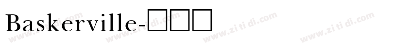 Baskerville字体转换