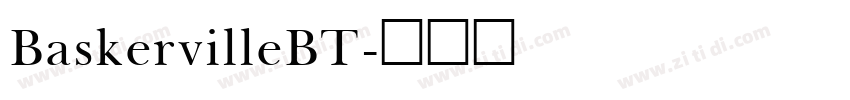 BaskervilleBT字体转换