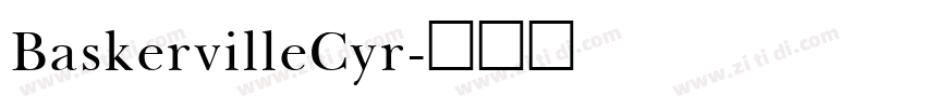 BaskervilleCyr字体转换