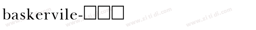 baskervile字体转换