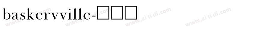baskervville字体转换