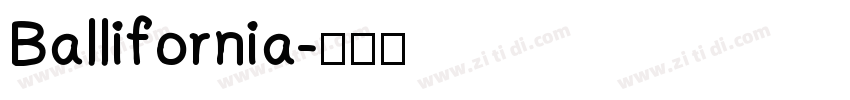 Ballifornia字体转换