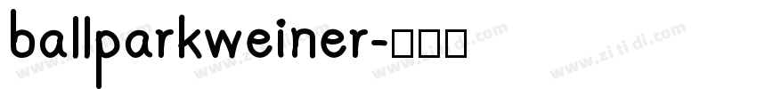 ballparkweiner字体转换
