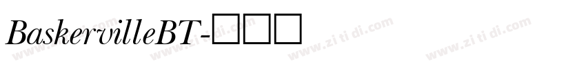 BaskervilleBT字体转换