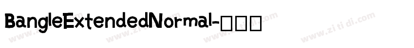 BangleExtendedNormal字体转换