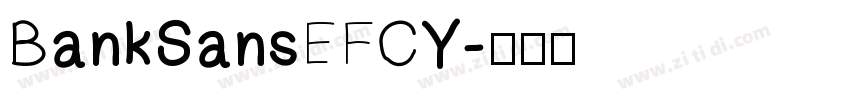 BankSansEFCY字体转换