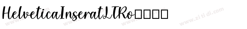 HelveticaInseratLTRo字体转换
