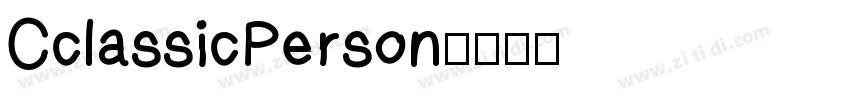 CclassicPerson字体转换