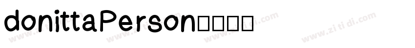 donittaPerson字体转换