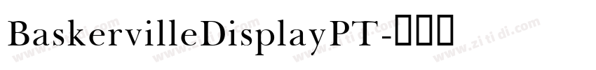 BaskervilleDisplayPT字体转换