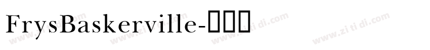 FrysBaskerville字体转换