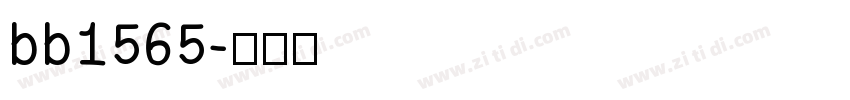 bb1565字体转换