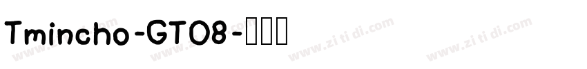 Tmincho-GT08字体转换