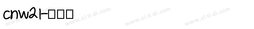 cnw21字体转换