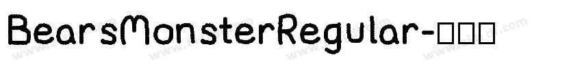 BearsMonsterRegular字体转换