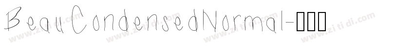 BeauCondensedNormal字体转换