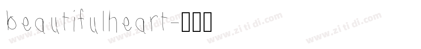 beautifulheart字体转换
