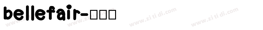 bellefair字体转换