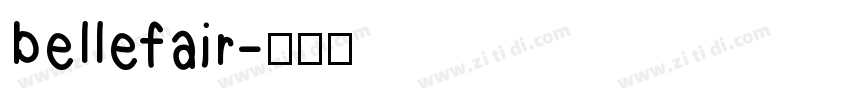 bellefair字体转换