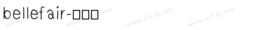 bellefair字体转换