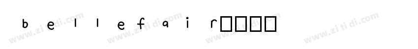 bellefair字体转换