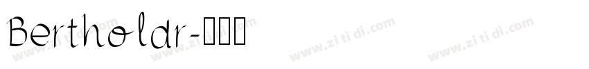 Bertholdr字体转换