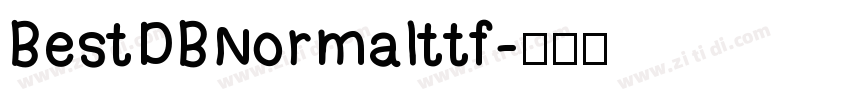 BestDBNormalttf字体转换
