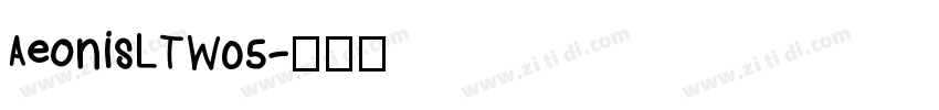 AeonisLTW05字体转换