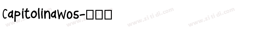CapitolinaW05字体转换