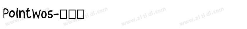 PointW05字体转换