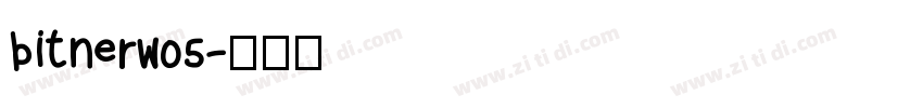 bitnerw05字体转换