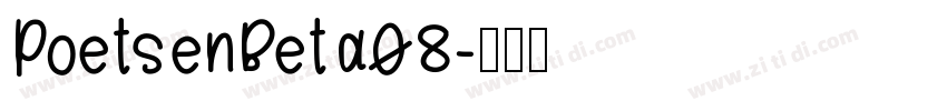 PoetsenBeta08字体转换