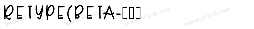 RETYPE(BETA字体转换