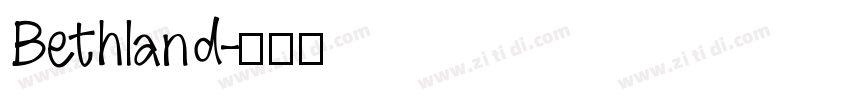 Bethland字体转换