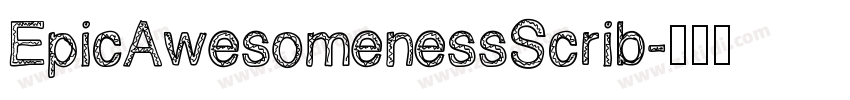 EpicAwesomenessScrib字体转换