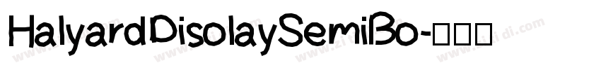 HalyardDisolaySemiBo字体转换