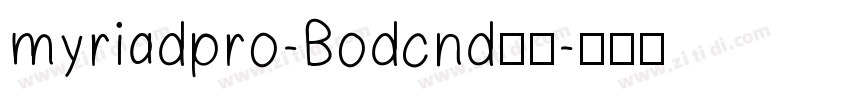 myriadpro-Bodcnd粗体字体转换