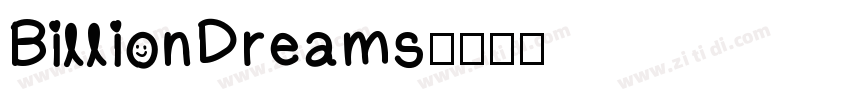 BillionDreams字体转换