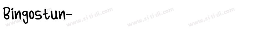 Bingostun字体转换