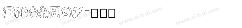 Birthday字体转换