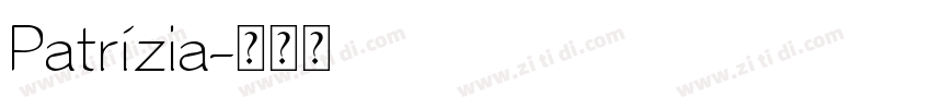 Patrízia字体转换