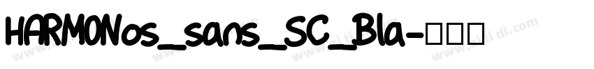 HARMONos_sans_SC_Bla字体转换