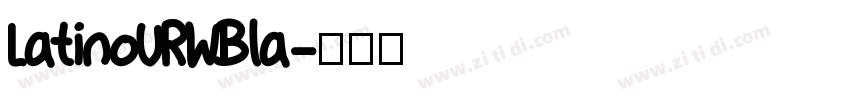 LatinoURWBla字体转换