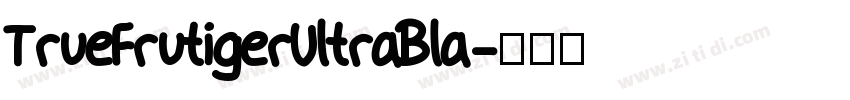 TrueFrutigerUltraBla字体转换