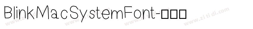 BlinkMacSystemFont字体转换