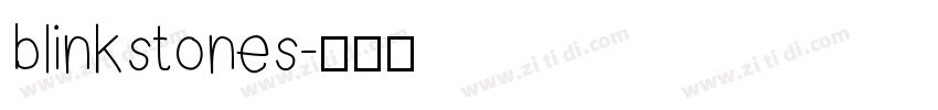 blinkstones字体转换