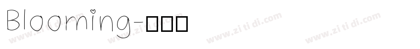 Blooming字体转换