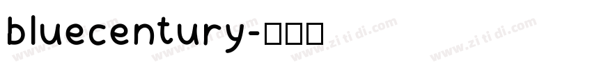 bluecentury字体转换