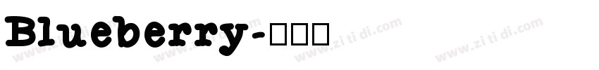 Blueberry字体转换
